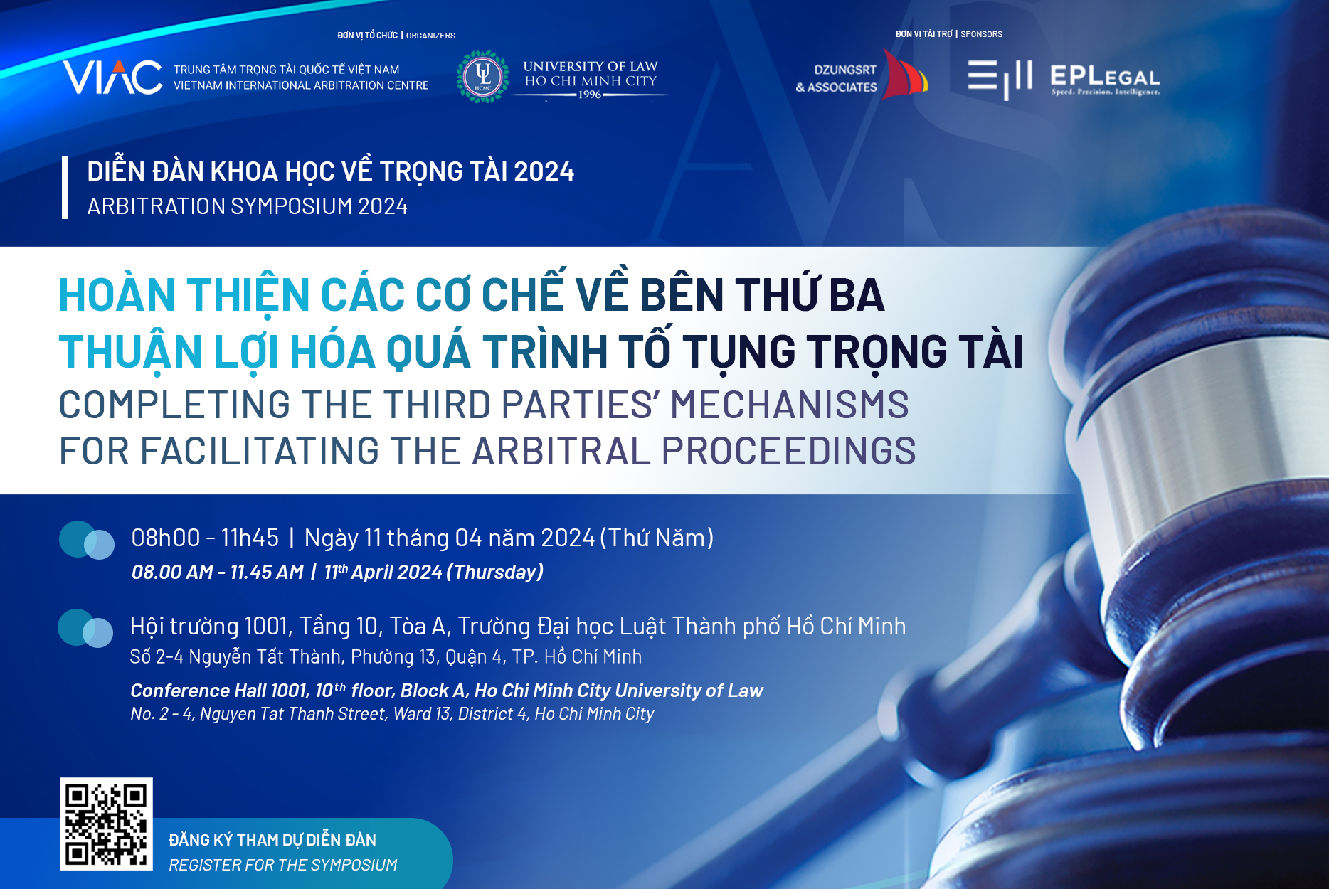 Diễn đàn khoa học “Hoàn thiện các cơ chế về bên thứ ba, thuận lợi hóa quá trình tố tụng trọng tài”